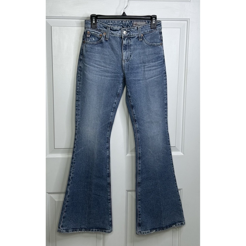 AG-ED DENIM ADRIANO GOLDSCHMIED FLARE JEANS Angeline WOMEN'S 25 Distressed READ*